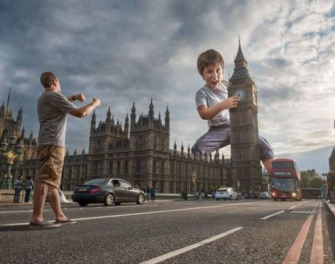 Отец с помощью фотошопа создает удивительные фото со своим сыном (35 фото)