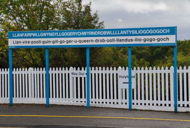 The name of this town in Wales is the longest single-word place name in Europe, and the second-longest in the world. The name was created in the 1860s in what