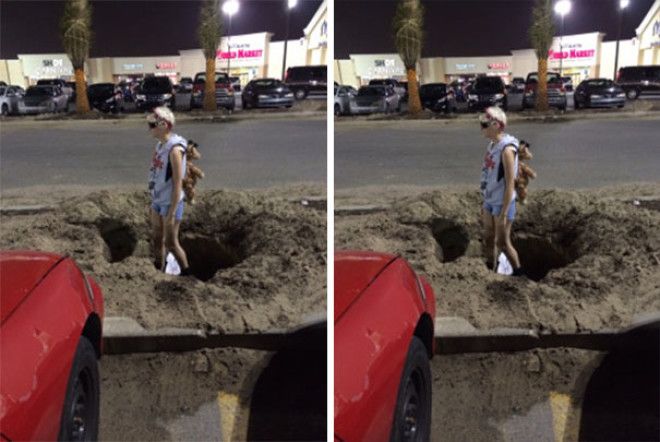 Remember When I Was Temporarily Blind And My Mom Took Me Shopping But I Got Lost In The Parking Lot And Ended Up Confused And In A Hole And She Just Took Pictures Instead Of Helping Me