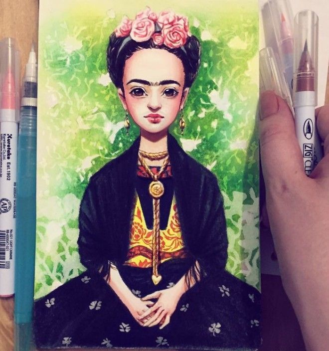 Russian Artist Draws Chic Portraits-cartoons Of Celebrities