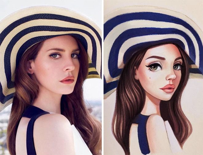 Russian Artist Draws Chic Portraits-cartoons Of Celebrities