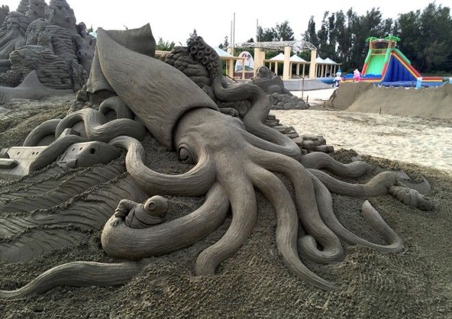 Скульптуры из песка Ташихико Хосаки