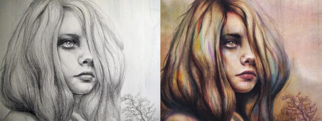 портреты девушек, акрил, масло, Майкл Шапкотт, Michael Shapcott