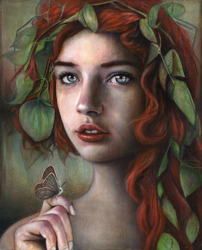 портреты девушек, акрил, масло, Майкл Шапкотт, Michael Shapcott