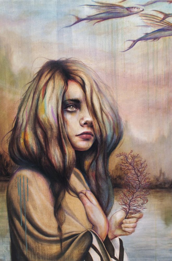 портреты девушек, акрил, масло, Майкл Шапкотт, Michael Shapcott