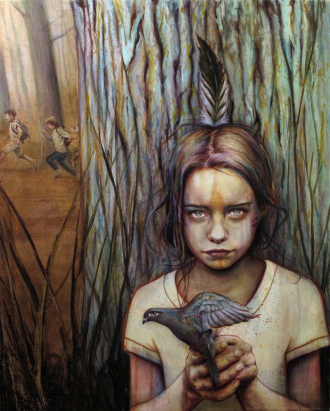 портреты девушек, акрил, масло, Майкл Шапкотт, Michael Shapcott