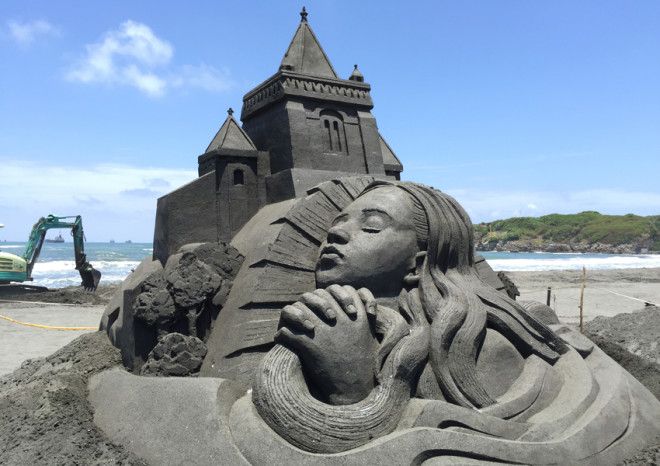 Великолепные скульптуры из песка Ташихико Хосаки