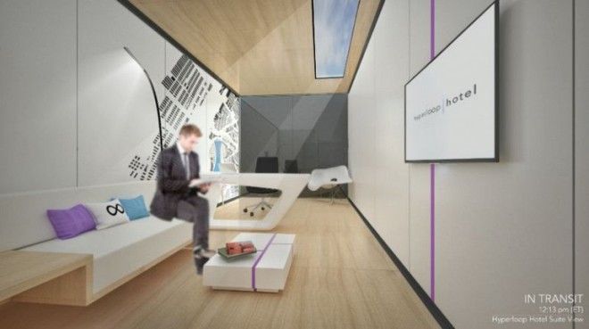 Концепт отеля Hyperloop