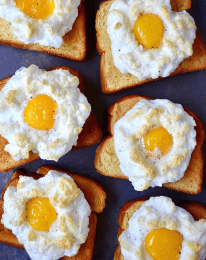 I will admit these are magically whimsical, but why must your breakfast plate look like cumulus clouds?