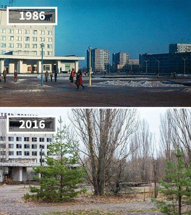 Припять Украина 1986 2016 История в фотографиях бег времени города до и после изменения в мире фото фотопроект фотосвидетельства