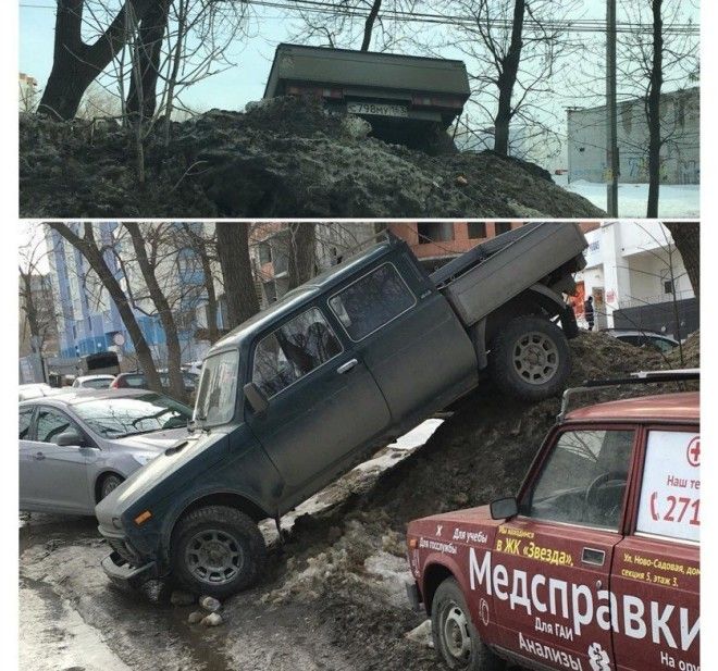 Суровость здешних автомобилистов зашкаливает города, прикол, россия, самара, юмор