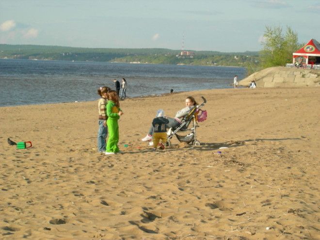 Пляжный сезон тут не закачивается никогда города, прикол, россия, самара, юмор