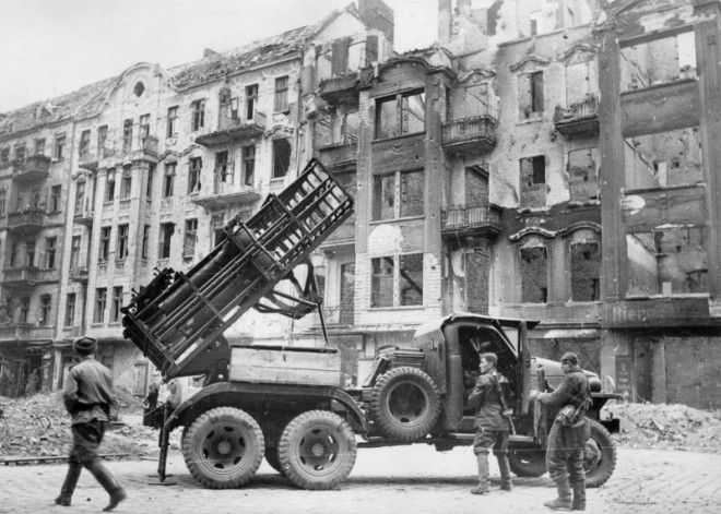 7. Гвардейский реактивный миномет БМ-31-12 в Берлине ВОВ 1941-1945, вмв, война