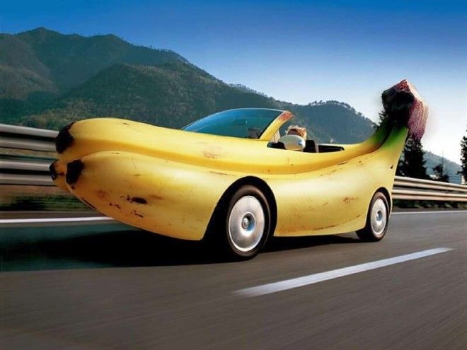 машина в форме банана