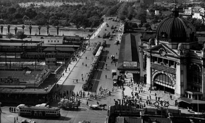 Так выглядел Мельбурн в 1955 году