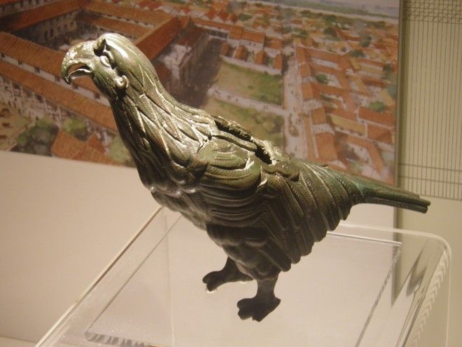 The Silchester eagle is a Roman bronze casting dating from the first or second century CE, uncovered in 1866 at Calleva Atrebatum in Silchester, Hampshire, England, and subsequently purchased by Reading Museum in Berkshire where it remains on display as of 2017