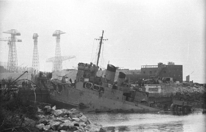 HMS Campbeltown at St Nazaire