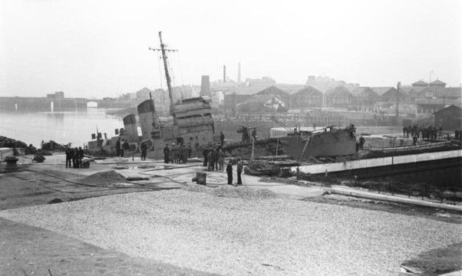 HMS Campbeltown at St Nazaire