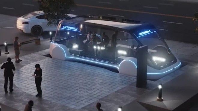 Маск показал концепт автобуса будущего