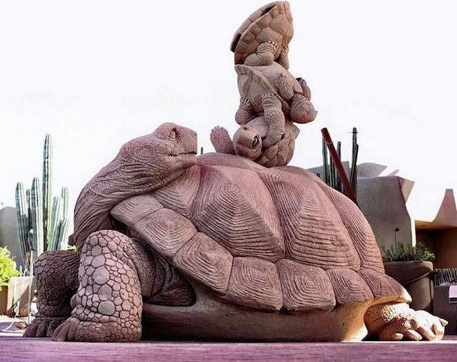 Скульптуры из песка поражающие воображение