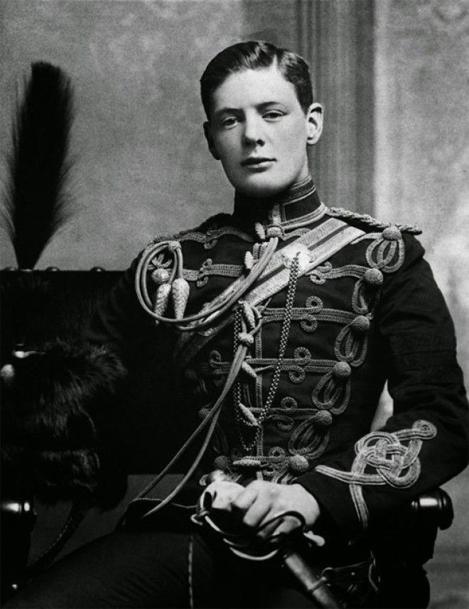 18 Редкое фото молодого Уинстона Черчиля 1895 г война история память