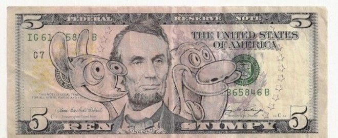 Доллары с портретами известных людей, которые выглядят гораздо лучше оригиналов доллары, портреты на долларах, прикол, рисунки на долларах, юмор