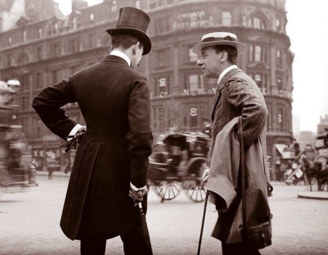 Лондонские джентльмены ХХ век, винтаж, восстановленные фотографии, европа, кусочки истории, путешествия, старые снимки, фото