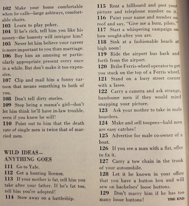 129 замечательных советов из 1958 года о том, как выйти замуж ynews, женщины, замужество, интересное, как выйти замуж, психология, советы