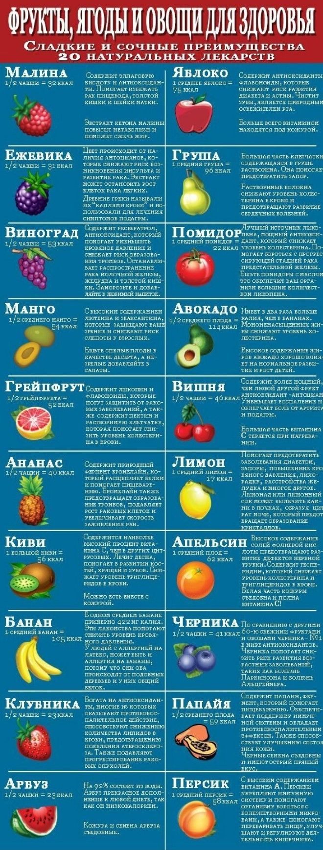 Здоровье в ягодах и фруктах Фабрика идей Шпаргалки важное готовка интересное кулинарные советы кухня продукты