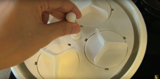 Яйца сваренные по японской технологии