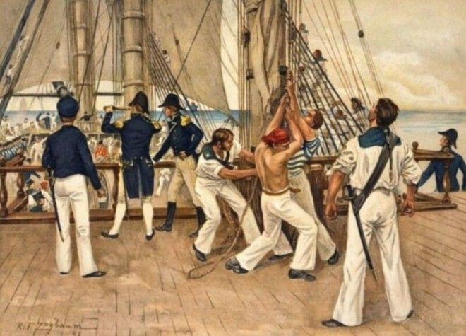 Килевание - морское наказание для провинившегося в пути Килевание, интересно, моряки, наказание, пираты, факты