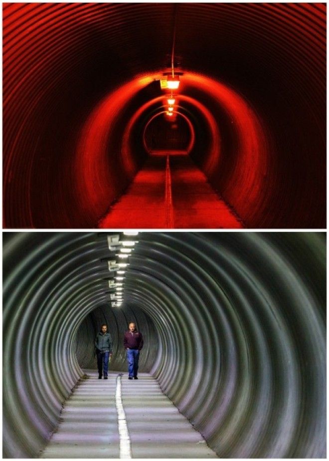 Осталось несколько туннелей, по которым в плохую погоду можно без проблем добраться в порт или к маяку (Уиттиер, Аляска). | Фото: topvoyager.com.